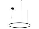 LED design mennyezeti lámpa 72W, 4800lm, 3000K-6500K, IP20, Ø1000 mm, fekete - J4380/B