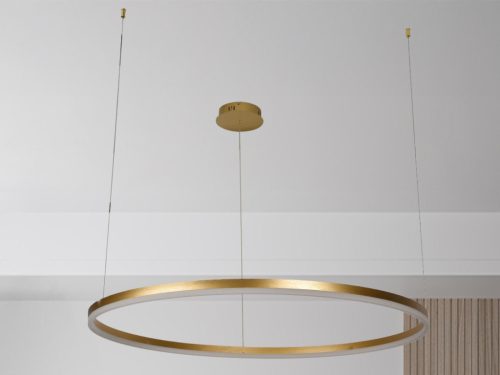 LED design mennyezeti lámpa 72W, 4800lm, 3000K-6500K, IP20, Ø1000 mm, arany - J4380/G
