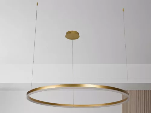 LED design mennyezeti lámpa 72W, 4800lm, 3000K-6500K, IP20, Ø1000 mm, arany - J4380/G