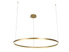 LED design mennyezeti lámpa 72W, 4800lm, 3000K-6500K, IP20, Ø1000 mm, arany - J4380/G