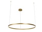 LED design mennyezeti lámpa 72W, 4800lm, 3000K-6500K, IP20, Ø1000 mm, arany - J4380/G
