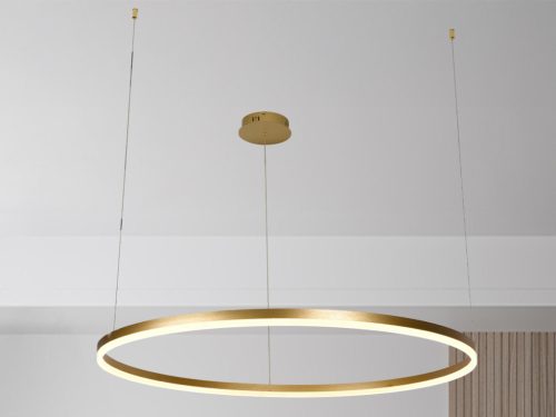 LED design mennyezeti lámpa 72W, 4800lm, 3000K-6500K, IP20, Ø1000 mm, arany - J4380/G