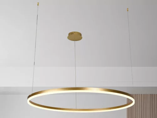 LED design mennyezeti lámpa 72W, 4800lm, 3000K-6500K, IP20, Ø1000 mm, arany - J4380/G