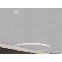   LED design mennyezeti lámpa 72W, 4800lm, 3000K-6500K, IP20, Ø1000 mm, fehér - J4380/W