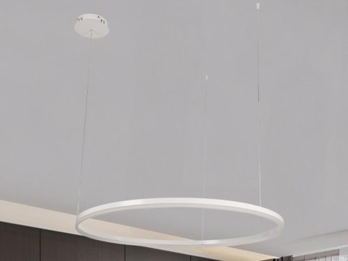 LED design mennyezeti lámpa 72W, 4800lm, 3000K-6500K, IP20, Ø1000 mm, fehér - J4380/W