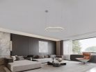 LED design mennyezeti lámpa 72W, 4800lm, 3000K-6500K, IP20, Ø1000 mm, fehér - J4380/W