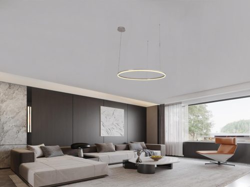 LED design mennyezeti lámpa 72W, 4800lm, 3000K-6500K, IP20, Ø1000 mm, fehér - J4380/W