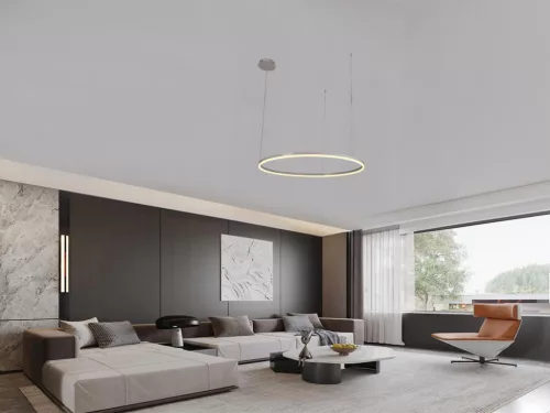 LED design mennyezeti lámpa 72W, 4800lm, 3000K-6500K, IP20, Ø1000 mm, fehér - J4380/W