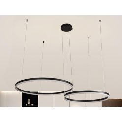   LED design mennyezeti lámpa 70W, 4600lm, 3000K-6500K, IP20, Ø400+600 mm - J4381/B