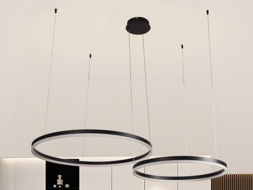 LED design mennyezeti lámpa 70W, 4600lm, 3000K-6500K, IP20, Ø400+600 mm - J4381/B