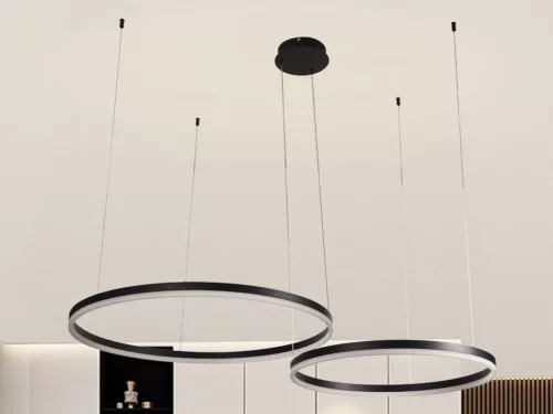 LED design mennyezeti lámpa 70W, 4600lm, 3000K-6500K, IP20, Ø400+600 mm - J4381/B