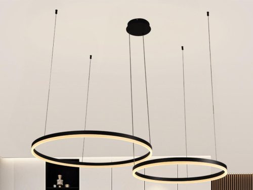 LED design mennyezeti lámpa 70W, 4600lm, 3000K-6500K, IP20, Ø400+600 mm - J4381/B