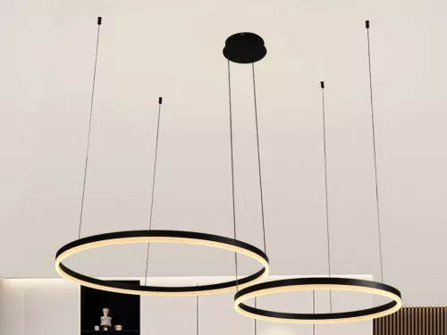 LED design mennyezeti lámpa 70W, 4600lm, 3000K-6500K, IP20, Ø400+600 mm - J4381/B