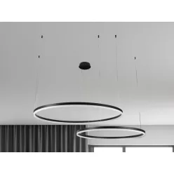   LED design mennyezeti lámpa 100W, 6500lm, 3000K-6500K, IP20, Ø600+800 mm - J4382/B