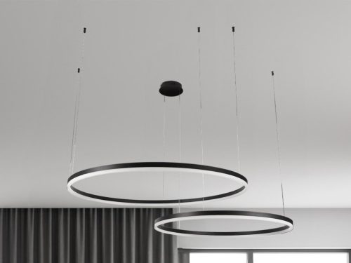 LED design mennyezeti lámpa 100W, 6500lm, 3000K-6500K, IP20, Ø600+800 mm - J4382/B