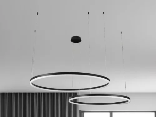 LED design mennyezeti lámpa 100W, 6500lm, 3000K-6500K, IP20, Ø600+800 mm - J4382/B