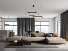LED design mennyezeti lámpa 100W, 6500lm, 3000K-6500K, IP20, Ø600+800 mm - J4382/B