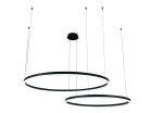 LED design mennyezeti lámpa 100W, 6500lm, 3000K-6500K, IP20, Ø600+800 mm - J4382/B