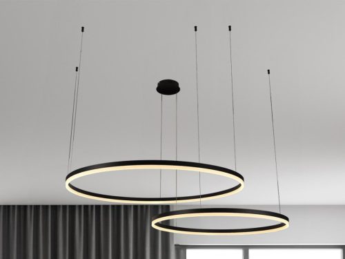 LED design mennyezeti lámpa 100W, 6500lm, 3000K-6500K, IP20, Ø600+800 mm - J4382/B