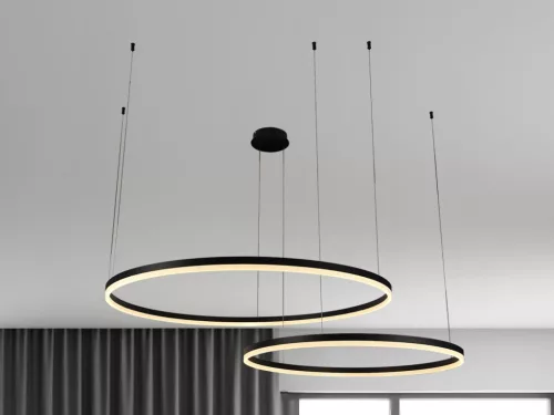 LED design mennyezeti lámpa 100W, 6500lm, 3000K-6500K, IP20, Ø600+800 mm - J4382/B