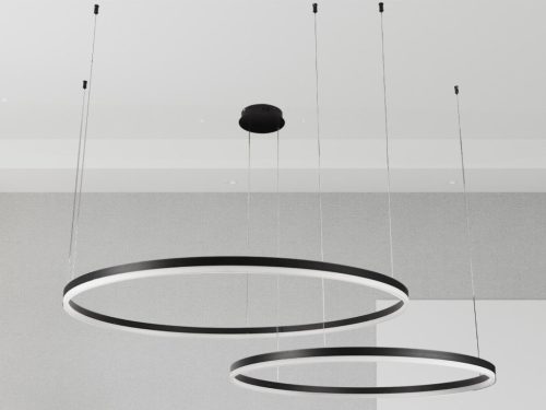 LED design mennyezeti lámpa 128W, 8500lm, 3000K-6500K, IP20, Ø800+1000 mm - J4383/B