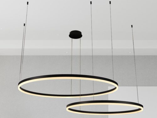 LED design mennyezeti lámpa 128W, 8500lm, 3000K-6500K, IP20, Ø800+1000 mm - J4383/B