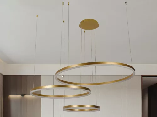 LED design mennyezeti lámpa 125W, 8200 lm, 3000K-6500K, IP20, Ø400+600+800 - J4384/G