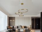 LED design mennyezeti lámpa 125W, 8200 lm, 3000K-6500K, IP20, Ø400+600+800 - J4384/G