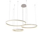 LED design mennyezeti lámpa 125W, 8200 lm, 3000K-6500K, IP20, fehér, Ø400+600+800 - J4384/W