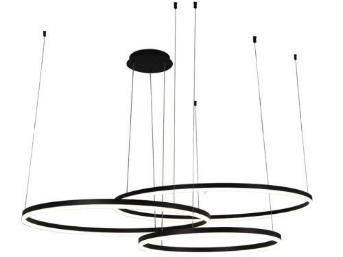 LED dizájn mennyezeti lámpa 170W, 3000–6500K, Ø600+800+1000mm - J4385/B