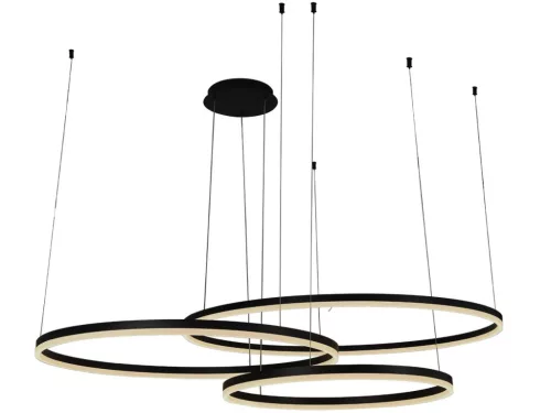 LED dizájn mennyezeti lámpa 170W, 3000–6500K, Ø600+800+1000mm - J4385/B