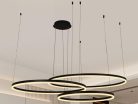 LED dizájn mennyezeti lámpa 170W, 3000–6500K, Ø600+800+1000mm - J4385/B