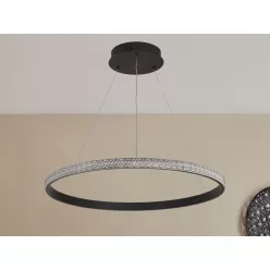   LED dizájn mennyezeti lámpa 40W, 3000–6500K, Ø600mm - J4386/B