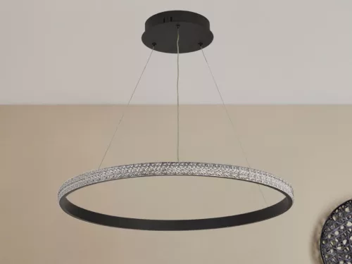 LED dizájn mennyezeti lámpa 40W, 3000–6500K, Ø600mm - J4386/B