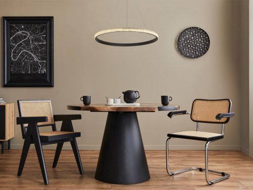LED dizájn mennyezeti lámpa 40W, 3000–6500K, Ø600mm - J4386/B