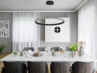 LED dizájn mennyezeti lámpa 55W, 3000–6500K, Ø800mm - J4387/B