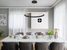 LED dizájn mennyezeti lámpa 55W, 3000–6500K, Ø800mm - J4387/B