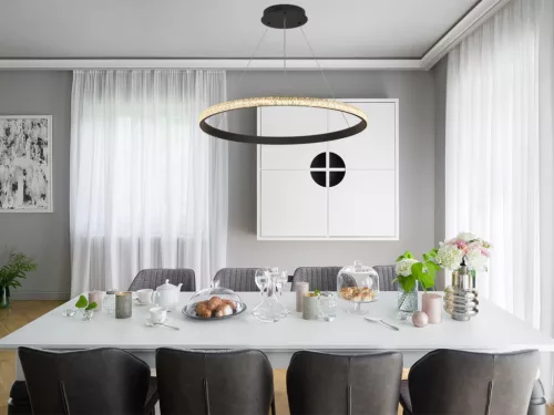 LED dizájn mennyezeti lámpa 55W, 3000–6500K, Ø800mm - J4387/B