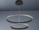 LED dizájn mennyezeti lámpa 65W, 3000–6500K, Ø400+600mm - J4388/B