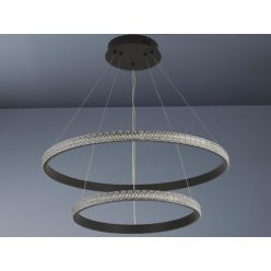   LED dizájn mennyezeti lámpa 65W, 3000–6500K, Ø400+600mm - J4388/B