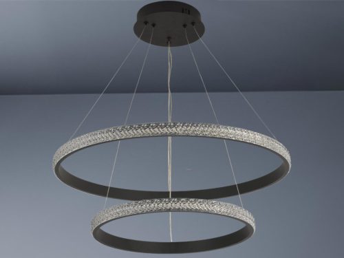 LED dizájn mennyezeti lámpa 65W, 3000–6500K, Ø400+600mm - J4388/B