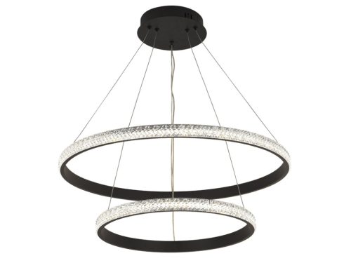 LED dizájn mennyezeti lámpa 65W, 3000–6500K, Ø400+600mm - J4388/B