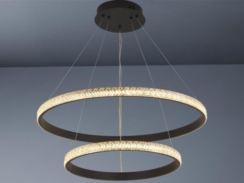 LED dizájn mennyezeti lámpa 65W, 3000–6500K, Ø400+600mm - J4388/B