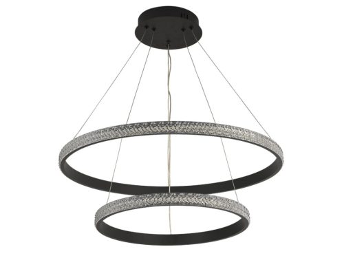 LED dizájn mennyezeti lámpa 65W, 3000–6500K, Ø400+600mm - J4388/B