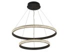 LED dizájn mennyezeti lámpa 65W, 3000–6500K, Ø400+600mm - J4388/B