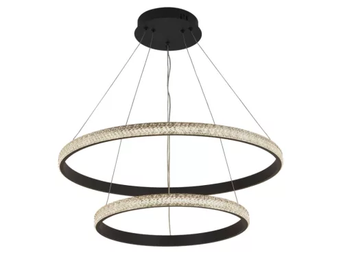 LED dizájn mennyezeti lámpa 65W, 3000–6500K, Ø400+600mm - J4388/B