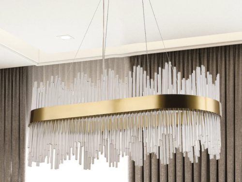 LED design mennyezeti lámpa 90W, 5900 lm, 800x350 mm, 3000K-6500K - J6316/C