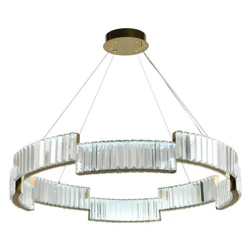 LED design függőlámpa 60W, 4300 lm, 3000K-6500K, Ø800 mm, fém/kristály - J6323/C