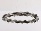 LED design mennyezeti lámpa 40W, 2600 lm, 3000K-6500K, Ø600 mm, króm - J6327/CH