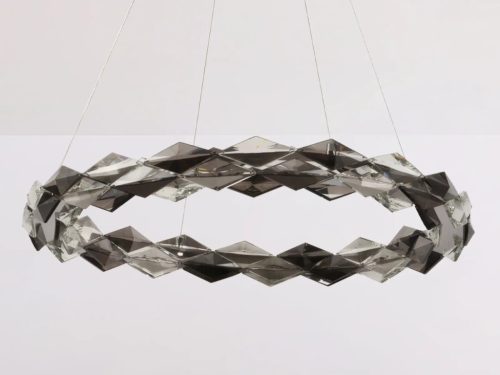 LED design mennyezeti lámpa 40W, 2600 lm, 3000K-6500K, Ø600 mm, króm - J6327/CH